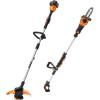 WORX WG184 40V Power Share 13″ Cordless String Trimmer & Wheeled Edger (2x20V Batteries) with Pole Saw, Bare Tool Only
