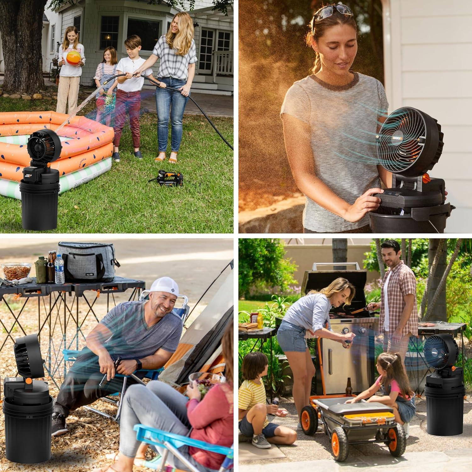 imageWORX WX095L9 20v 9quot Fan Bare Tool OnlyWX097L9 Misting Fan Tool Only