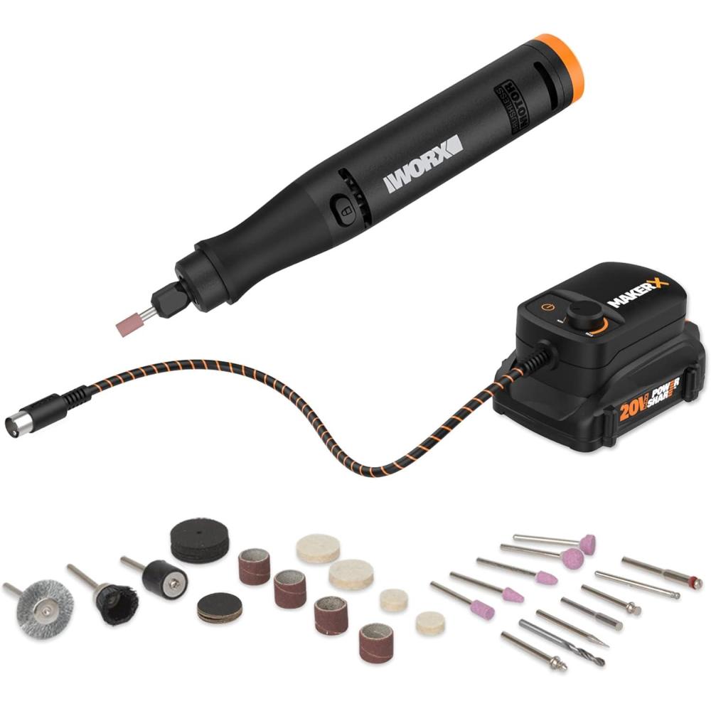imageWorx MAKERX WX739L 20V Cordless Rotary Tool Kit