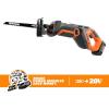 WORX WX508L 20V Recip Saw(Battery + Charger Included)