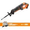 WORX WX508L 20V Recip Saw(Battery + Charger Included)