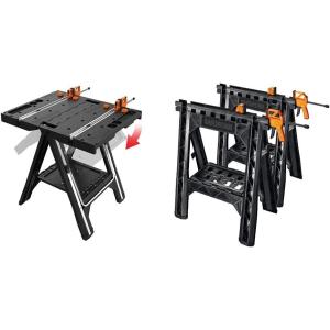 Worx Clamping Sawhorses & Pegasus Work Table(Clamping Sawhorses Pegasus Kit)