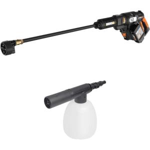 WORX WG644 40V Power Share Hydroshot Portable Power Cleaner (2x20V Batteries) with Acc Hydroshot Soap Mixture Container Bottle, 13.5 oz(w/ Bottle  13.5 oz)