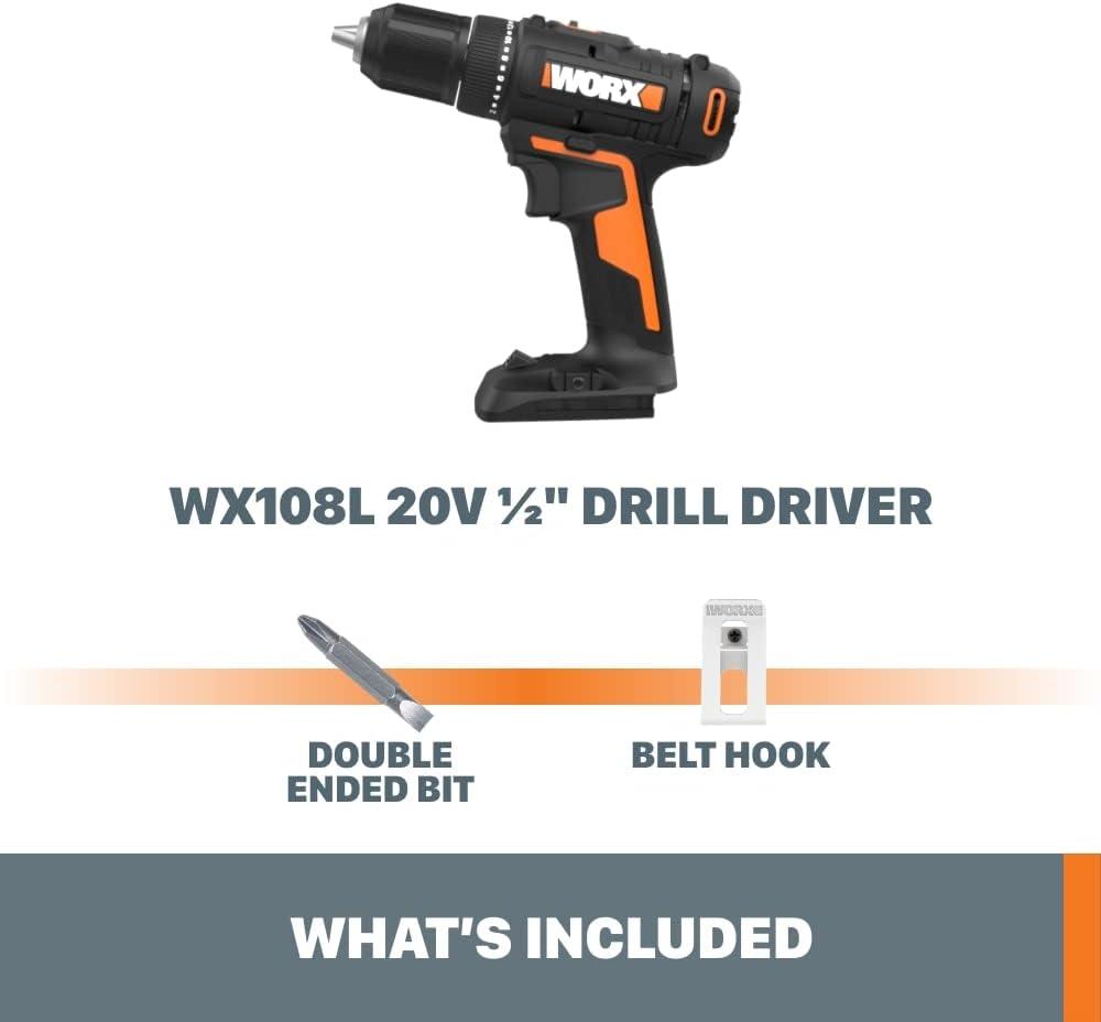 imageWorx 20V 12 Drill Driver with Power Share Tool Only  WX108L9