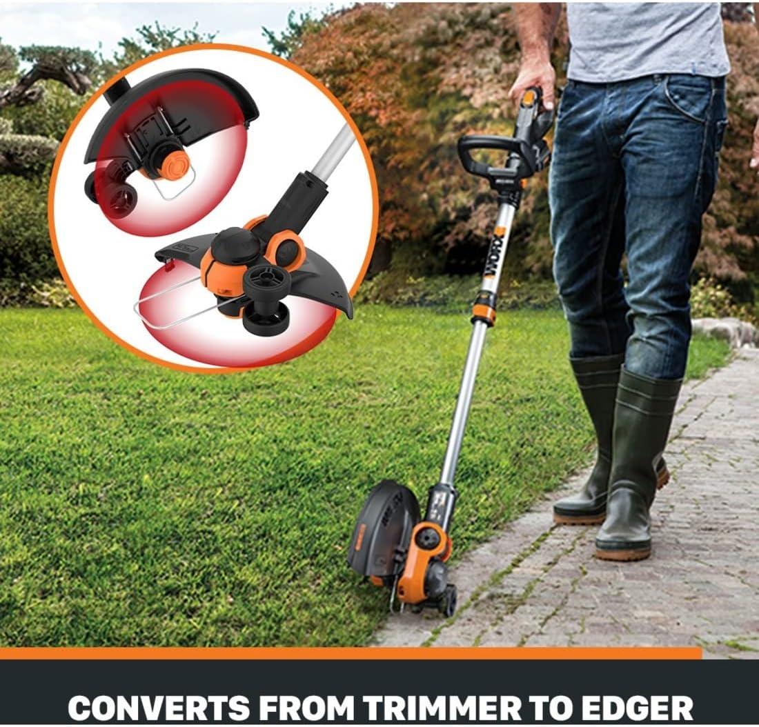 image:imageWORX 20V 12 Cordless String Trimmer amp 120 MPH Leaf Blower Combo 2 Batteries amp Charger Included WG9162 in 1 Trimmer w2 Batteries 20 Ah Charger