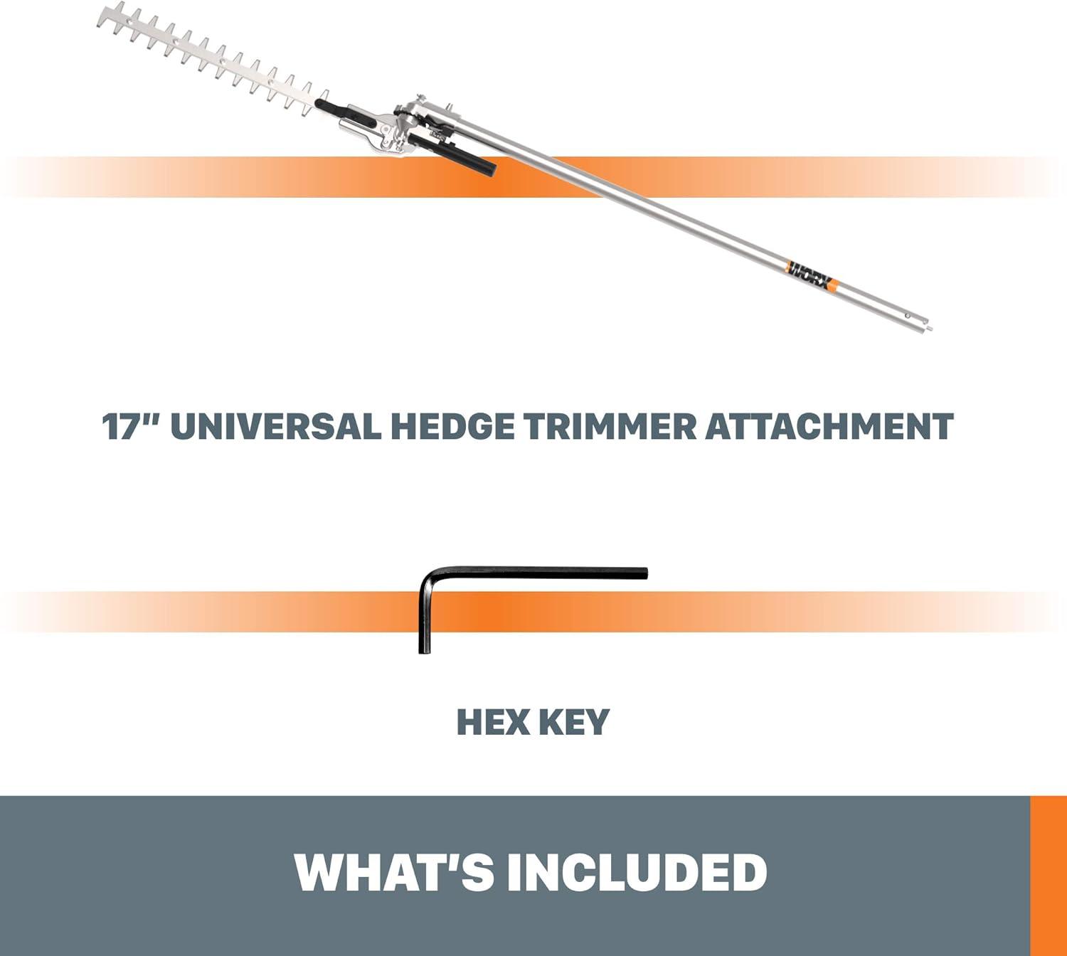 image:imageWORX 40V Nitro Driveshare 17 Universal Hedge Trimmer Attachment WA0220