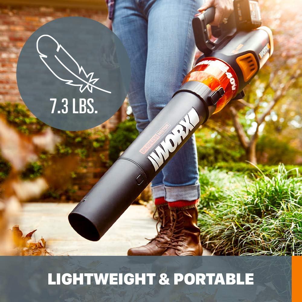 image:imageWORX Cordless String Trimmer amp Lawn Edger Electric Weed Wacker with 42 LBS 20V Weed Eater with Auto Feed Battery amp Charger Included WG15413 Trimmer 430 CFM Blower