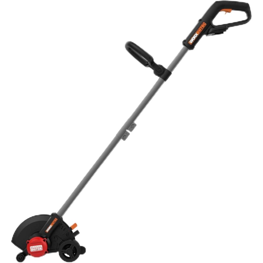 image:imageWORX Nitro Cordless Lawn Edger 7 Grass Edger with 3 Depth Settings 20V Electric Edger with Dual Wheels amp Brushless Motor 40 Ah Battery amp Charger Included WG898Lawn EdgerTool Only