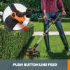 WORX 20V 12‘’ Cordless String Trimmer & 120 MPH Leaf Blower Combo, 2 Batteries & Charger Included, WG916(12″ Trimmer & 360 CFM Blower)