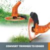 WORX Cordless String Trimmer & Lawn Edger, Electric Weed Wacker with 4.2 LBS, 20V Weed Eater with Auto Feed, Battery & Charger Included, WG154(10″ 20V 2 in 1 Trimmer w/(1) 2.0 Ah Battery)