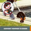 WORX Cordless String Trimmer & Lawn Edger, Electric Weed Wacker with 4.2 LBS, 20V Weed Eater with Auto Feed, Battery & Charger Included, WG154(12″ 20V 2 in 1 Trimmer w/(1) 2.0 Ah Battery)