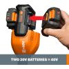 WORX Cordless String Trimmer & Lawn Edger, Electric Weed Wacker with 4.2 LBS, 20V Weed Eater with Auto Feed, Battery & Charger Included, WG154(13″ Trimmer & 430 CFM Blower)