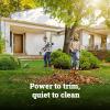 WORX Cordless String Trimmer & Leaf Blower Combo, 15” 40V Weed Eater, 530 CFM 40V Quiet Electric Blower with 57 dB, 2 × 4.0 Ah Batteries and Charger Included, WP925