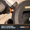 WORX Nitro Cordless Lawn Edger, 7” Grass Edger with 3 Depth Settings, 20V Electric Edger with Dual Wheels & Brushless Motor, 4.0 Ah Battery & Charger Included, WG898(Lawn Edger/Tool Only)