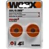WORX Replacement Spool & Line for String Trimmers, 6-Pack, WA0010(2 Pack)