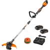 WORX Cordless String Trimmer & Lawn Edger, Electric Weed Wacker with 4.2 LBS, 20V Weed Eater with Auto Feed, Battery & Charger Included, WG154(13″ 40V 2 in 1 Trimmer w/(2) 2.0 Ah Batteries)
