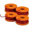 WORX Replacement Spool & Line for String Trimmers, 6-Pack, WA0010(4 Pack)