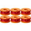 WORX Replacement Spool & Line for String Trimmers, 6-Pack, WA0010(6 Pack)