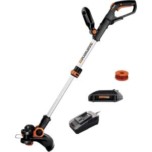 WORX 20V 12‘’ Cordless String Trimmer & 120 MPH Leaf Blower Combo, 2 Batteries & Charger Included, WG916(2 in 1 Trimmer w/(1) Battery & 2.0 Ah Charger)