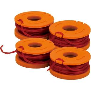 WORX Replacement Spool & Line for String Trimmers, 6-Pack, WA0010(4 Pack)