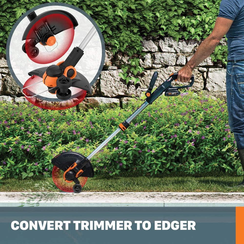 image:imageWORX WG261 20V Power Share 22 Cordless Hedge Trimmer Battery amp Charger Included WG163 GT 30 20V PowerShare 12 Cordless String Trimmer amp Edger Battery amp Charger Included