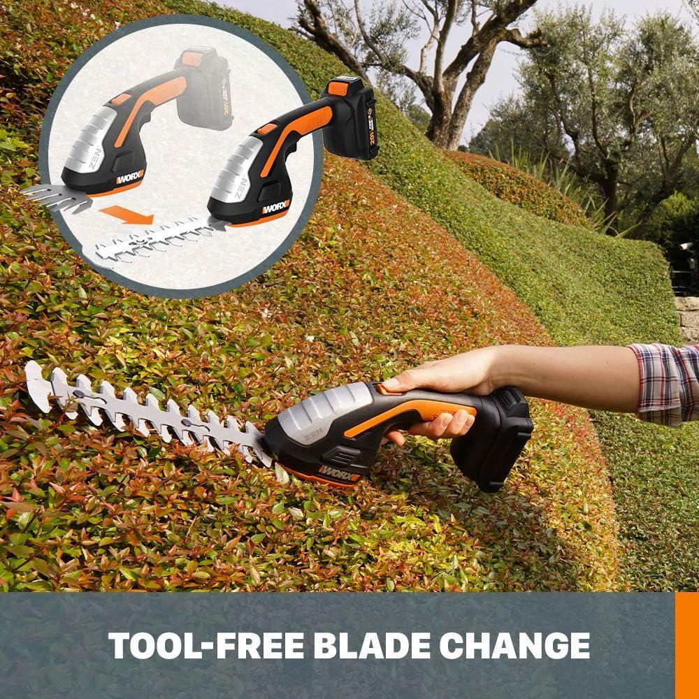 image:imageWORX WG261 20V Power Share 22 Cordless Hedge Trimmer Battery amp Charger Included WG801 20V Power Share 4 Cordless Shear and 8 Shrubber Trimmer Battery amp Charger Included