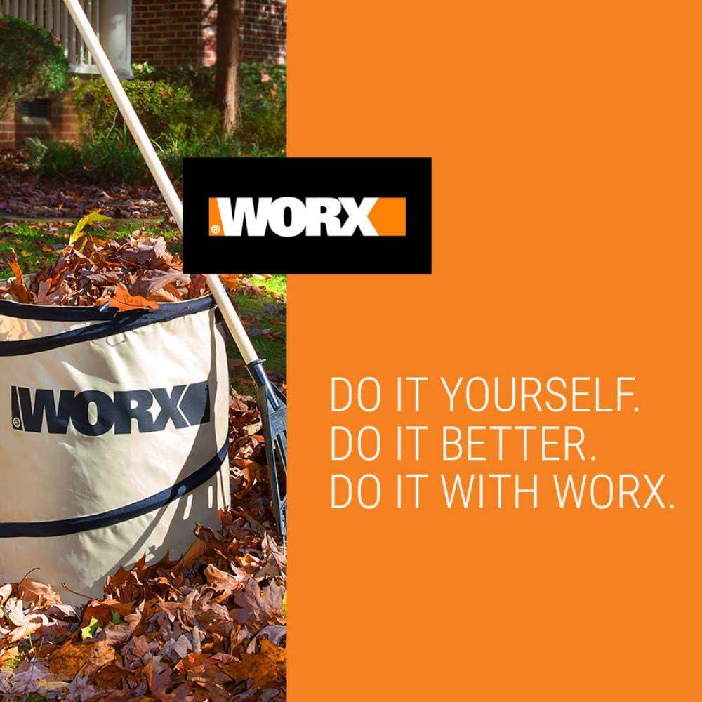 image:imageWORX WG430 13 Amp Foldable Bladeless Electric Leaf Mulcher wLandscaping 26Gallon Collapsible Yard Waste BagLeaf BinWith Collapsible Leaf Bin