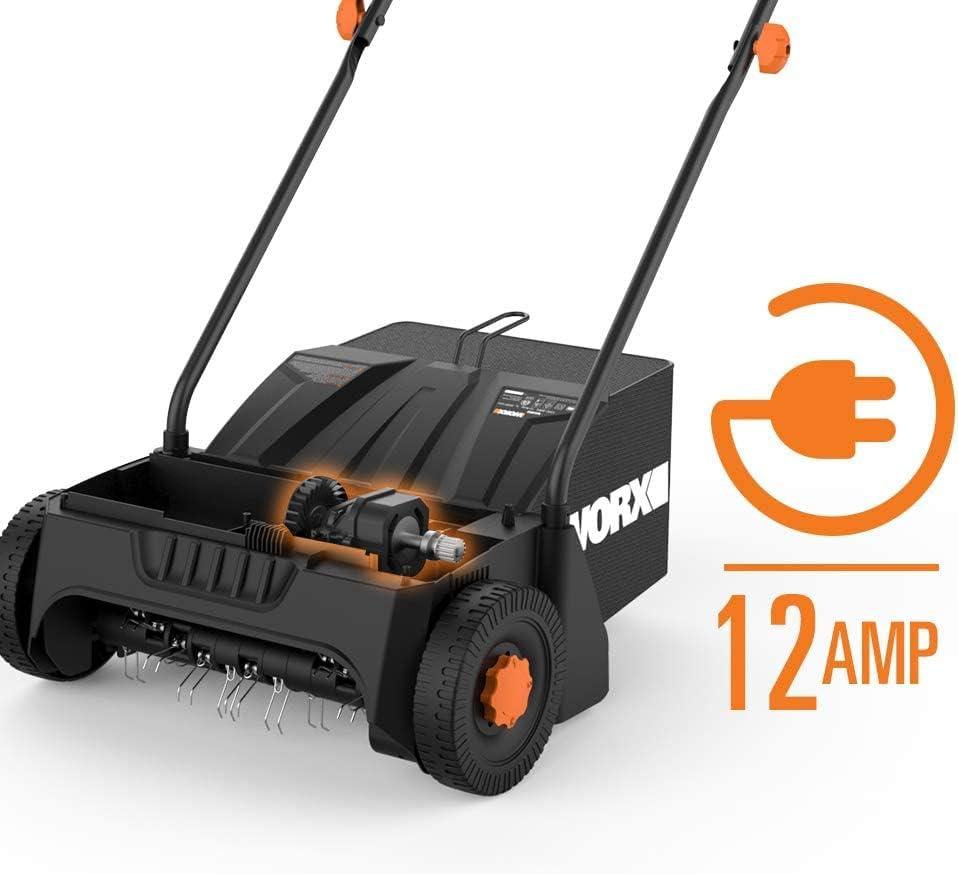 image:imageWORX WG896 12 Amp 75 Electric Lawn Edger amp Trencher wTurbine 600 Electric Leaf BlowerLawn Trencher Dethatcher