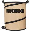 WORX WG430 13 Amp Foldable Bladeless Electric Leaf Mulcher w/Landscaping 26-Gallon Collapsible Yard Waste Bag/Leaf Bin(With Collapsible Leaf Bin)
