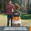 WORX WG430 13 Amp Foldable Bladeless Electric Leaf Mulcher w/Landscaping 26-Gallon Collapsible Yard Waste Bag/Leaf Bin(With Collapsible Leaf Bin)