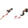 WORX WG261 20V Power Share 22″ Cordless Hedge Trimmer (Battery & Charger Included) WG801 20V Power Share 4″ Cordless Shear and 8″ Shrubber Trimmer (Battery & Charger Included)