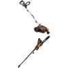 WORX WG896 12 Amp 7.5″ Electric Lawn Edger & Trencher w/Turbine 600 Electric Leaf Blower(Lawn Trencher + Pole Saw)
