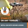 Worx WX065.3 Clamping Sawhorses with Bar Clamps and 7 Inch Metal Triangle Ruler(Sidekick Work Table)