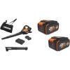 WORX Cordless Leaf Blower, 3 in 1 Blowers for Lawn Care with Leaf Vacuum & Leaf Mulcher, Electric Blower with Brushless Motor & 2 Speed Control, 4 × 4.0 Ah Batteries & Charger Included(210MPH 40V 3 in 1 w/(4) 4.0Ah Batteries)