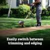 WORX Cordless String Trimmer & Lawn Mower Combo, 12” 20V Weed Wacker with 90° Pivoting Head, 17” 40V Mower with 6-Position Height Adjustments for Medium Size Yard, 4 Batteries & Charger Included