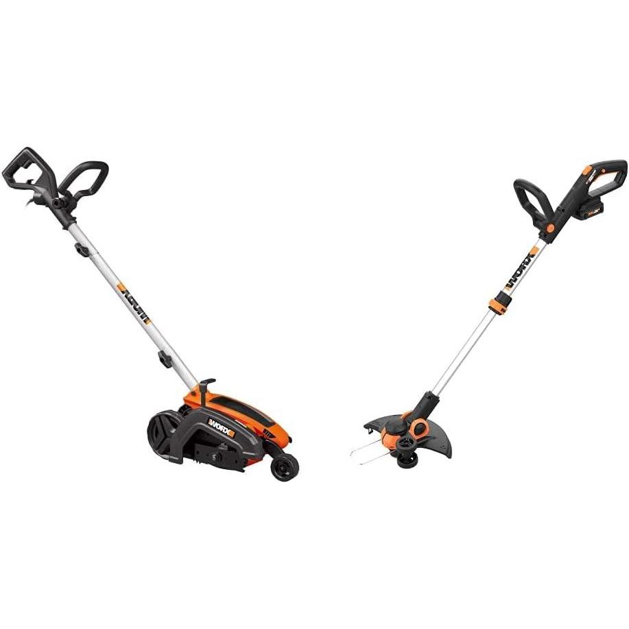 image:imageWorx Edger Lawn Tool Electric Lawn Edger WG896 and Southwire 100 ft Outdoor Extension Cord 02589SW12Amp 75 Electric Lawn Edger Trencher