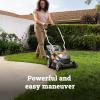 WORX Cordless Lawn Mower, 14” Electric Mower with Mulching & Bagging, 20V Push Lawn Mower with 6-Position Height Adjustment, 5.0 Ah Battery & Charger Included, WG733.1(14″ 20V Mower w/(1) 5.0Ah Battery)