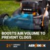 WORX Cordless Lawn Mower, 14” Electric Mower with Mulching & Bagging, 20V Push Lawn Mower with 6-Position Height Adjustment, 5.0 Ah Battery & Charger Included, WG733.1(21″ 40V Mower w/(2) 5.0Ah Batteries)