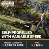 WORX Cordless Lawn Mower, 14” Electric Mower with Mulching & Bagging, 20V Push Lawn Mower with 6-Position Height Adjustment, 5.0 Ah Battery & Charger Included, WG733.1(21″ 40V Mower w/(2) 5.0Ah Batteries)