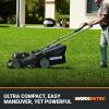 WORX Cordless Lawn Mower, 14” Electric Mower with Mulching & Bagging, 20V Push Lawn Mower with 6-Position Height Adjustment, 5.0 Ah Battery & Charger Included, WG733.1(16″ 40V Mower w/(2) 4.0Ah Batteries)