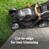 WORX Cordless Lawn Mower, 14” Electric Mower with Mulching & Bagging, 20V Push Lawn Mower with 6-Position Height Adjustment, 5.0 Ah Battery & Charger Included, WG733.1(14″ 20V Mower w/(1) 5.0Ah Battery)